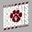 Close-up view of Cy-Fair High School Bobcats Unisex 3/4 sleeve Raglan T-shirt 223