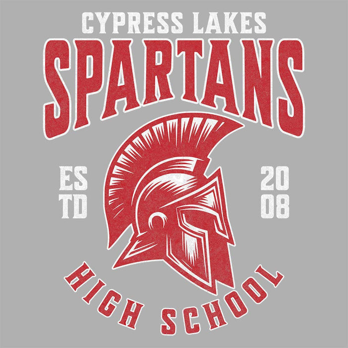 Close-up view of Cypress Lakes High School Sport Grey Classic Unisex Hoodie 213