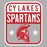Close-up view of Cypress Lakes High School Spartans Unisex 3/4 sleeve Raglan T-shirt 001