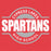 Close-up view of Cypress Lakes High School Spartans Heather Red Women's T-shirt 011
