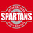 Close-up view of Cypress Lakes High School Spartans Red Classic Unisex T-shirt 011