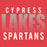 Close-up view of Cypress Lakes High School Spartans Heather Red Women's T-shirt 024