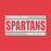 Close-up view of Cypress Lakes High School Spartans Heather Red Women's T-shirt 098