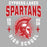 Close-up view of Cypress Lakes High School Spartans Unisex 3/4 sleeve Raglan T-shirt 204