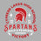 Close-up view of Cypress Lakes High School Spartans Heather Grey Women's T-shirt 206