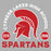 Close-up view of Cypress Lakes High School Spartans Heather Grey Women's T-shirt 208