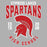 Close-up view of Cypress Lakes High School Spartans Unisex 3/4 sleeve Raglan T-shirt 213