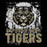 Close-up view of Cypress Park High School Tigers Black Classic Unisex T-shirt 202