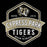 Close-up view of Cypress Park High School Tigers Black Premium Unisex T-shirt 209