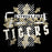 Close-up view of Cypress Park High School Tigers Black Premium Unisex T-shirt 210