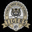 Close-up view of Cypress Park High School Tigers Black Premium Unisex T-shirt 212