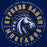 Close-up view of Cypress Ranch High School Mustangs Navy Premium Unisex T-shirt 215