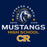 Close-up view of Cypress Ranch High School Mustangs Navy Premium Unisex T-shirt 221