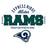 Close-up view of Cypress Ridge High School Rams Unisex 3/4 sleeve Raglan T-shirt 040