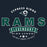 Close-up view of Cypress Ridge High School Rams Women's Navy T-shirt 044