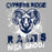 Close-up view of Cypress Ridge High School Rams Women's Heather Grey T-shirt 205