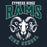 Close-up view of Cypress Ridge High School Rams Women's Navy T-shirt 213