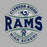 Close-up view of Cypress Ridge High School Rams Women's Heather Grey T-shirt 218