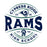 Close-up view of Cypress Ridge High School Rams Unisex 3/4 sleeve Raglan T-shirt 218