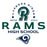 Close-up view of Cypress Ridge High School Rams Unisex 3/4 sleeve Raglan T-shirt 222