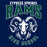 Close-up view of Cypress Ridge High School Rams Navy Classic Unisex T-shirt 213