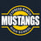 Close-up view of Cypress Ranch High School Mustangs Women's Navy T-shirt 011