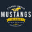 Close-up view of Cypress Ranch High School Mustangs Women's Navy T-shirt 044