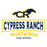 Close-up view of Cypress Ranch High School Mustangs Unisex 3/4 sleeve Raglan T-shirt 202