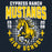 Close-up view of Cypress Ranch High School Mustangs Women's Navy T-shirt 204