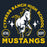 Close-up view of Cypress Ranch High School Mustangs Women's Navy T-shirt 208