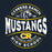 Close-up view of Cypress Ranch High School Mustangs Women's Navy T-shirt 218