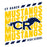 Close-up view of Cypress Ranch High School Mustangs Unisex 3/4 sleeve Raglan T-shirt 223