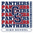 Close-up view of Cypress Springs High School Panthers Unisex 3/4 sleeve Raglan T-shirt 235