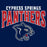 Close-up view of Cypress Springs High School Panthers Navy Classic Unisex T-shirt 222