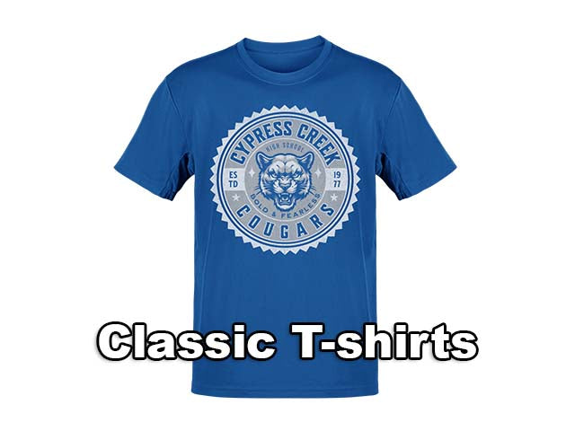 Classic T-shirts - Cypress Creek High School Cougars