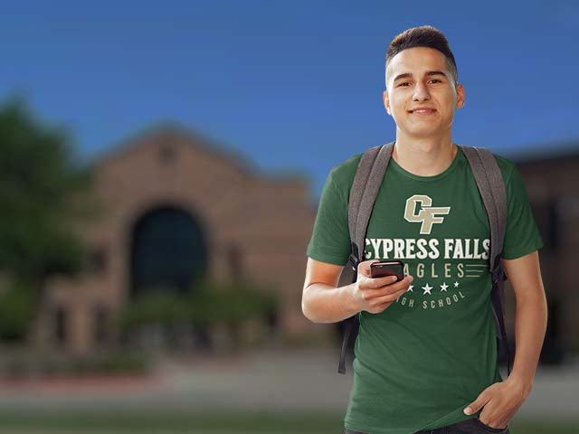 Cypress Falls High School Eagles Premium Unisex T-shirts All Products Page