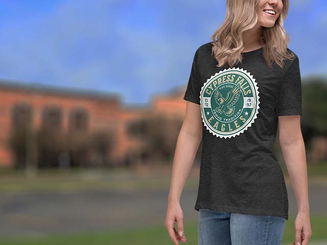 Cypress Falls High School Eagles Women's T-shirts All Products Page