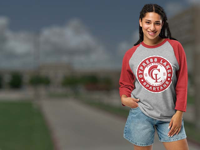 Cypress Lakes High School Spartans Raglan T-shirts All Products Page