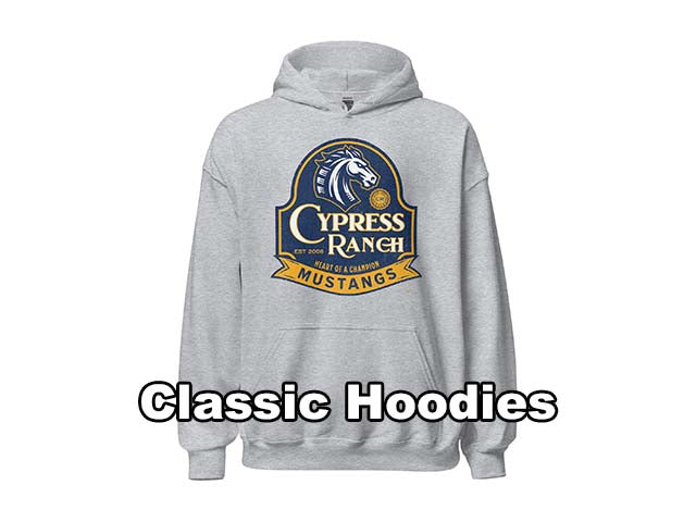 Classic Hoodies - Cypress Ranch high School Mustangs