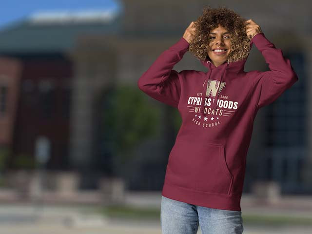 Cypress Woods High School Wildcats Premium Hoodies All Products Page