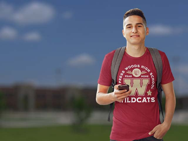 Cypress Woods High School Wildcats Premium Unisex T-shirts All Products Page