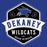 Close-up view of Dekaney High School Wildcats Royal Classic Unisex T-shirt 209