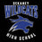 Close-up view of Dekaney High School Wildcats Black Classic Unisex T-shirt 213