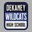 Dekaney Wildcats Premium Grey Hoodie - Design 01