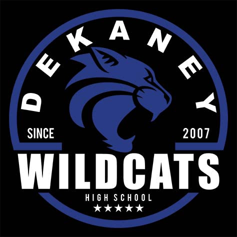 Dekaney Wildcats Premium Black Hoodie - Design 04