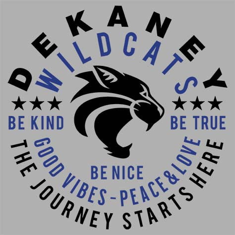 Dekaney Wildcats Premium Grey Hoodie - Design 16