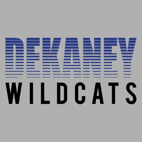 Dekaney Wildcats Premium Grey Hoodie - Design 24