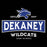 Close-up view of Dekaney High School Wildcats Women's Black T-shirt 202