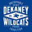 Close-up view of Dekaney High School Wildcats Royal Classic Unisex T-shirt 210