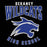 Close-up view of Dekaney High School Wildcats Unisex 3/4 sleeve Raglan T-shirt 213